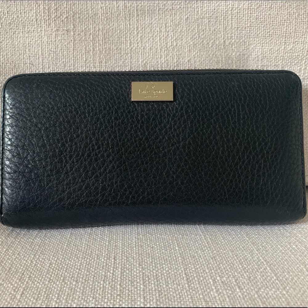 Kate Spade Zip-Around Wallet, Black